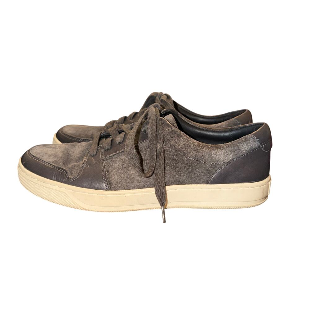 Vince Casual Sneakers Men's Size 8.5 M Charcoal Gray Suede Leather Shoes